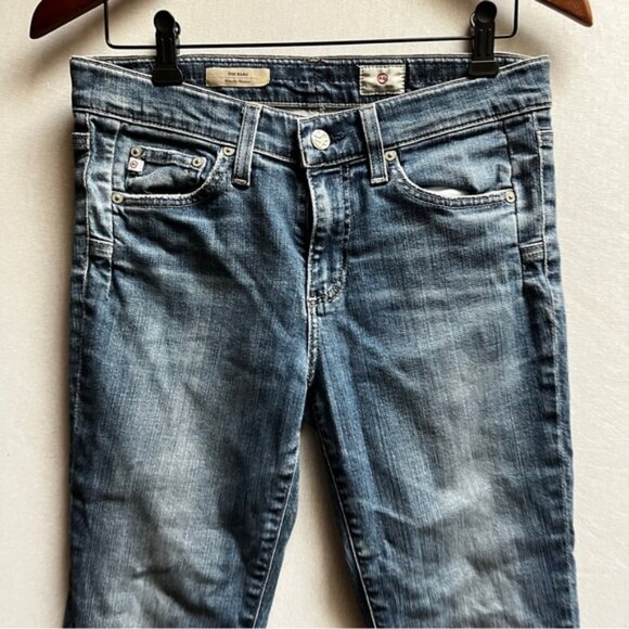 AG Adriano Goldschmied Beau Slouchy Skinny Blue Denim Jeans Sz 26R - Picture 6 of 12